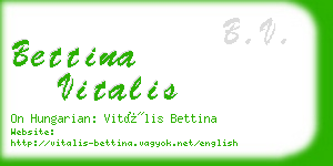 bettina vitalis business card